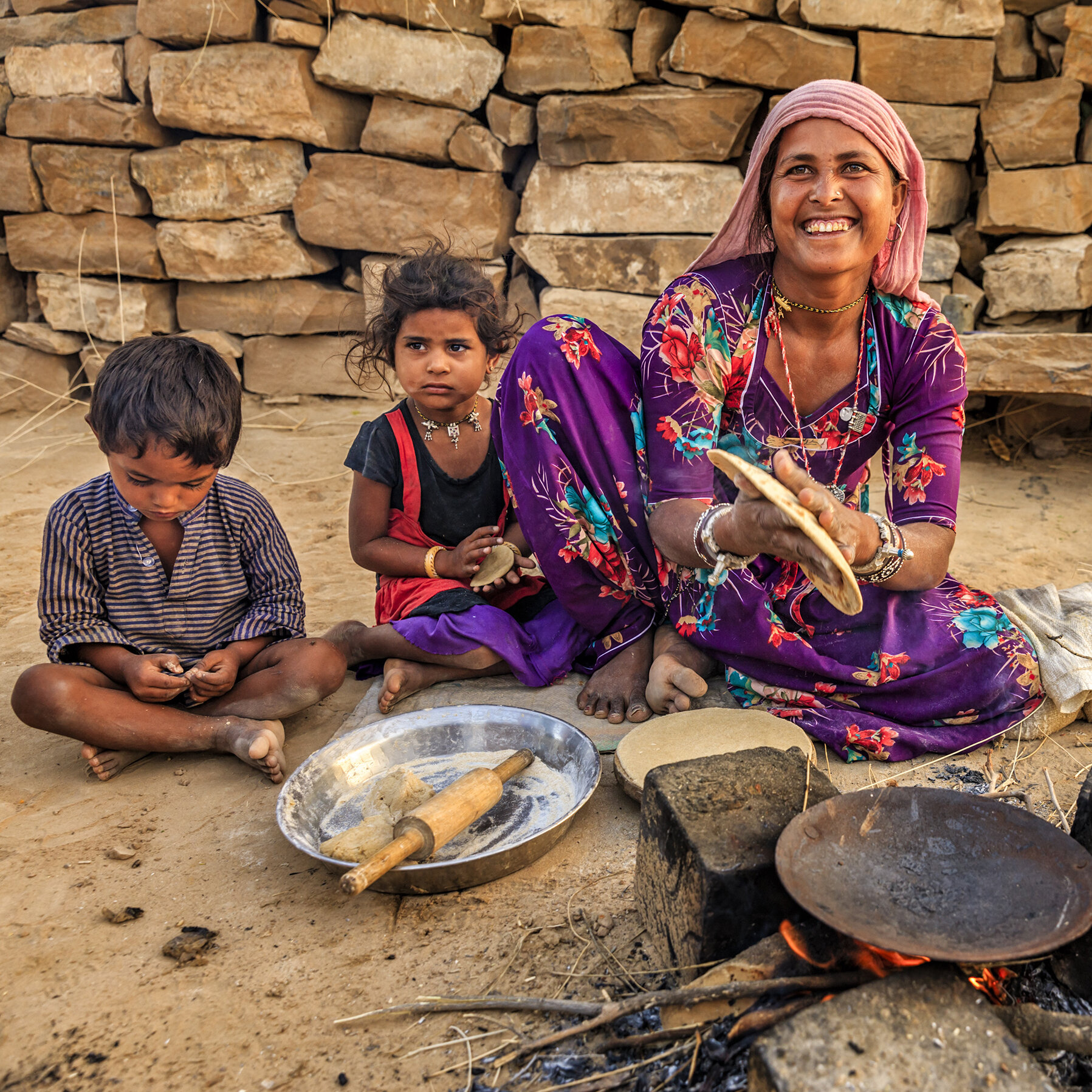 Photo: Atta, stone-ground wheat flour, is used to make flatbread called chapati. Bartosz Hadynia