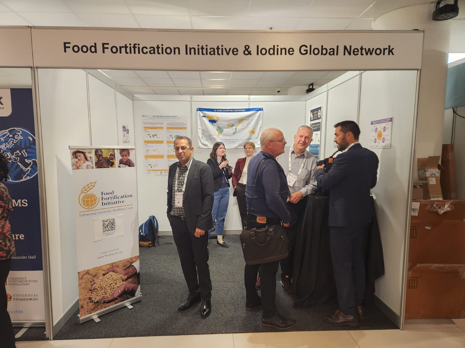 Photo: FFI’s booth at the Micronutrient Forum 6th Global Conference