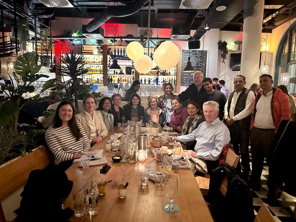 FFI staff and EMT at dinner in The Hague